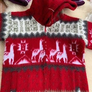 Children’s alpaca sweater from Ecuador. New.